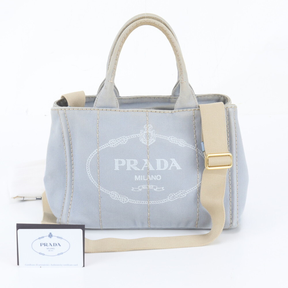 Prada Canapa 1BG439 2-Way Shoulder Bag/Handbag/Tote Bag for Women (with Guara...